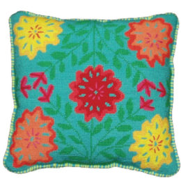 Chrysanthemum Needlepoint Cushion Kit