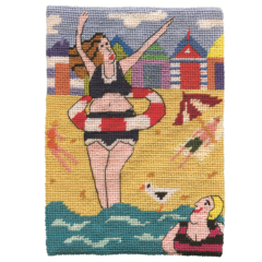 Jennifer Pudney Needlepoint Bikini Freedom