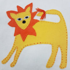 Jennifer Pudney Crafty Dog Lion Embroidery for Children