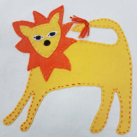 Jennifer Pudney Crafty Dog Lion Embroidery for Children
