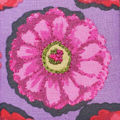 Zinnia Crimson Embroidery Kit