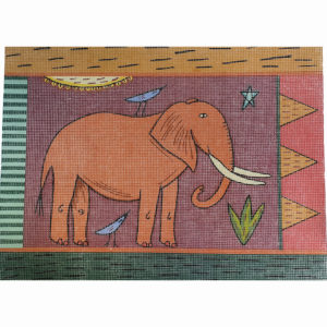 Elephant Needlepoint Cushion Kit